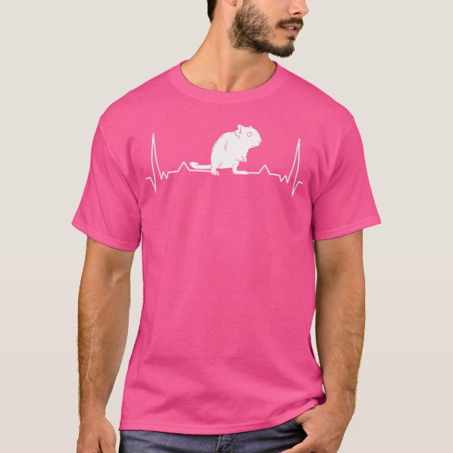 Camiseta Gerbil Heartbeat Degu (Frente)