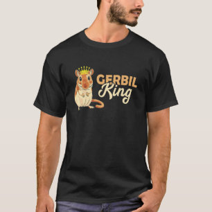 Camiseta Gerbil King Crown Animal Rodent Sand Rat Gerbil