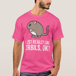 Camiseta Gerbil Lover Eu Gosto Muito De Gerbilhões Ok Engra