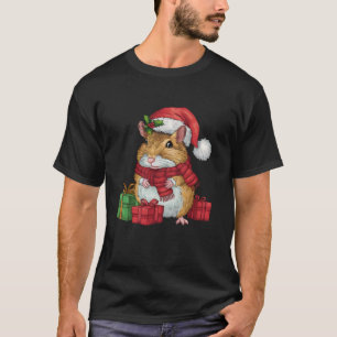 Camiseta Gerbil Lover Xmas Holiday Papais noeis Gerbil Nata