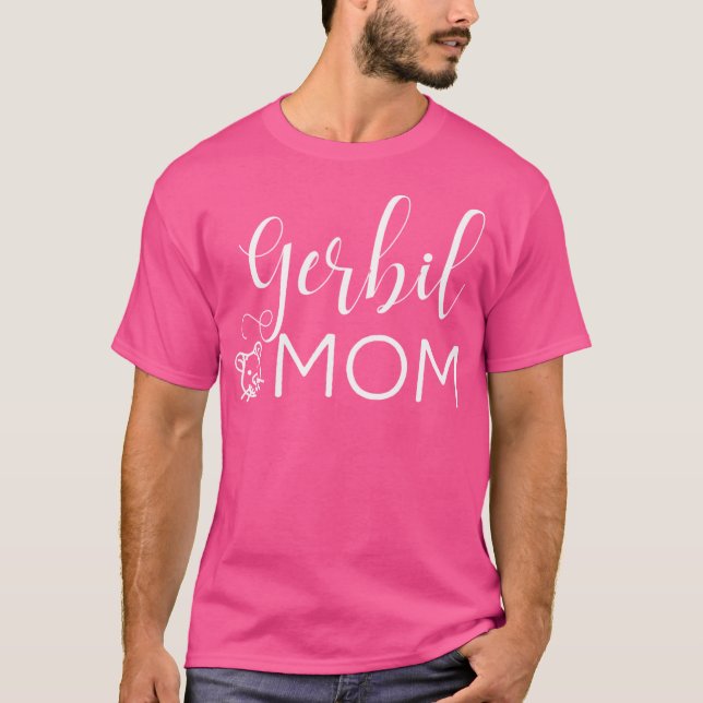 Camiseta Gerbil Mãe Cute Gerbil Para Gerbil Lover Gerbil (Frente)