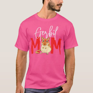 Camiseta Gerbil Mãe Gerbil Lover Gerbil Raparigas Gerbilbi