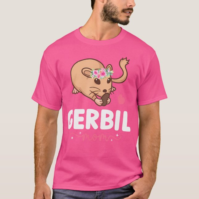 Camiseta Gerbil Mãe Gerbil Lover Gerbil Raparigas Gerbilbi (Frente)