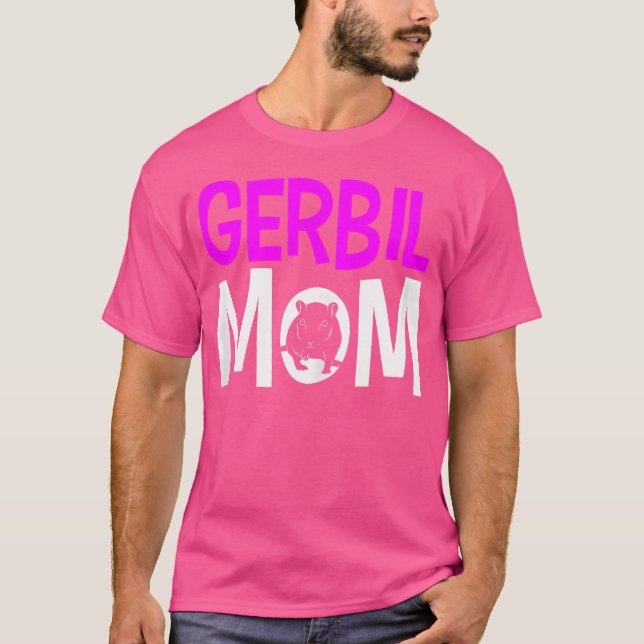 Camiseta Gerbil Mãe Mam Funny (Frente)