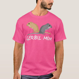 Camiseta Gerbil Mãe Para Pet Proprietários Mouse Gerbil