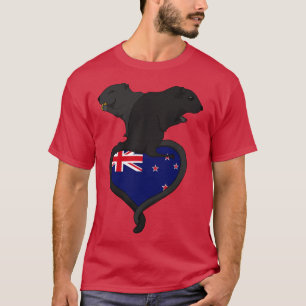 Camiseta Gerbil Nova Zelândia escuro