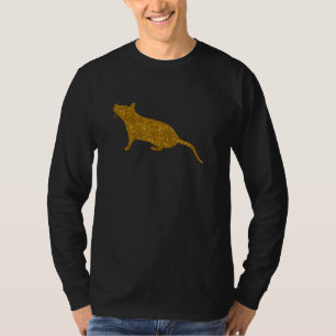 Camiseta Gerbil Para Rato De Pet De Gnawer Para Mulheres