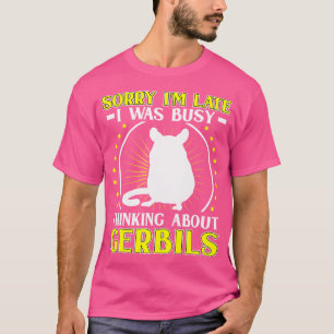 Camiseta Gerbil Rodent Pensando Em Gerbil