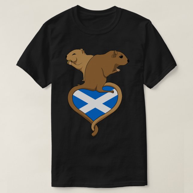 Camiseta Gerbil Scotland Light (Frente do Design)