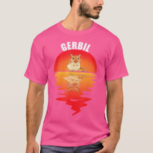 Camiseta Gerbil Sunset Sand Rat Rodent Desert Gerbil Propri