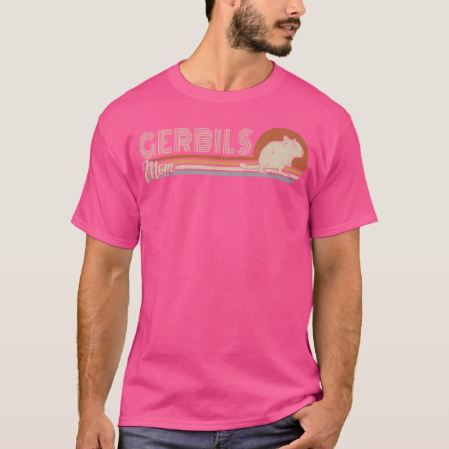 Camiseta Gerbilans Mãe de Rato Rato Rodent Gerbillina (Frente)