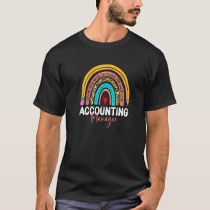 Camiseta Gerenciador de Contabilidade Leopardo Rainbow Cont