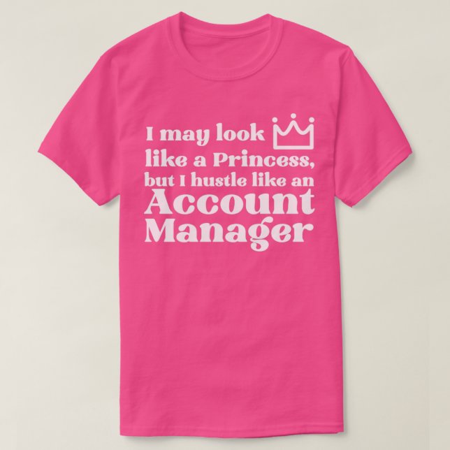 Camiseta Gerenciador de Contas Princesa (Frente do Design)