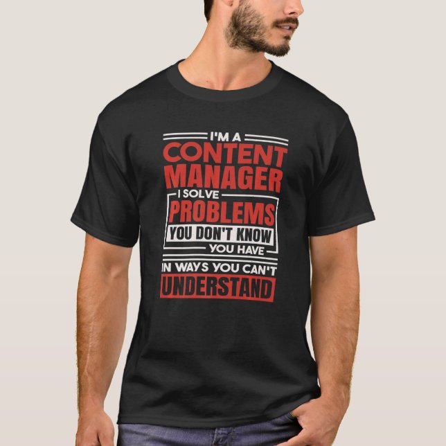Camiseta Gerenciador de conteúdo (Frente)