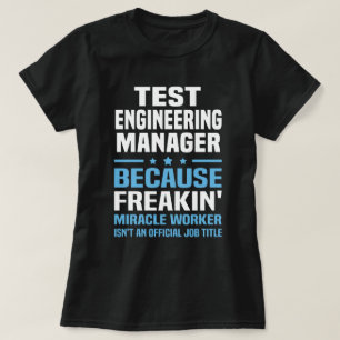 Camiseta Gerenciador de engenharia de teste