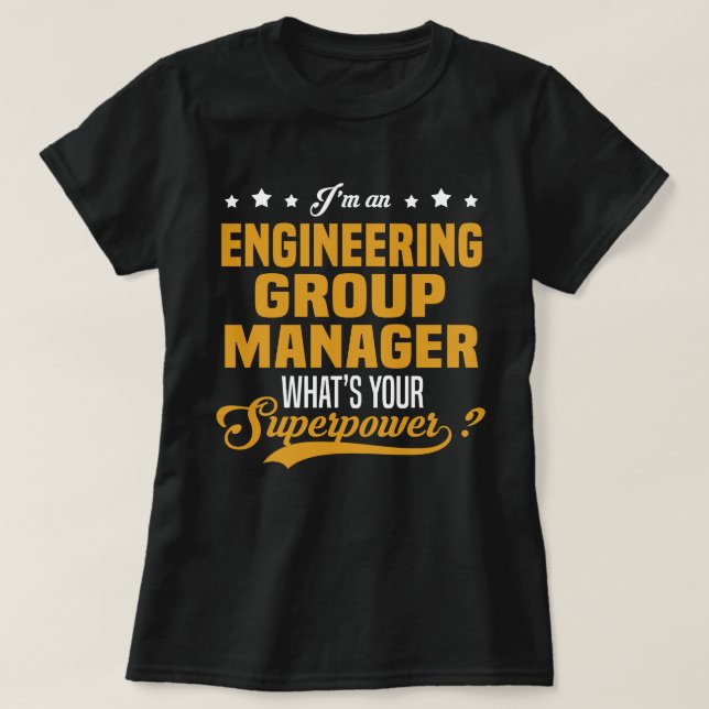 Camiseta Gerenciador de Grupo de Engenharia (Frente do Design)