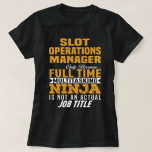 Camiseta Gerenciador de Operações de Slot