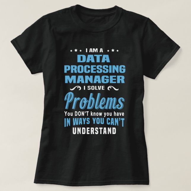 Camiseta Gerenciador de processamento de dados (Frente do Design)