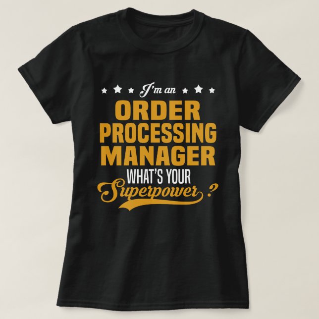 Camiseta Gerenciador de Processamento de Pedidos (Frente do Design)