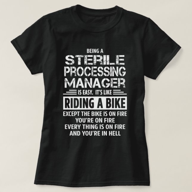 Camiseta Gerenciador de Processamento Estéril (Frente do Design)