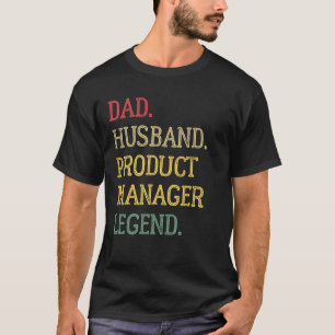 Camiseta Gerenciador de Produtos do Pai Husband Gerenciador