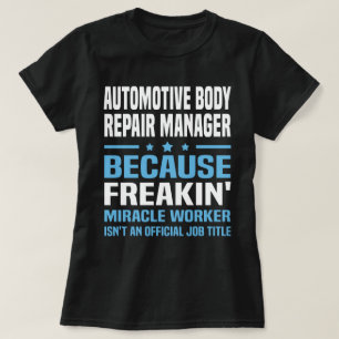 Camiseta Gerenciador de Reparo de Corpo Automotivo