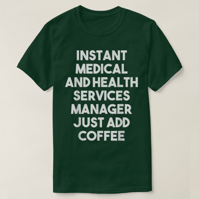 Camiseta Gerenciador de Serviços Médicos Instantâneos Apena (Frente do Design)