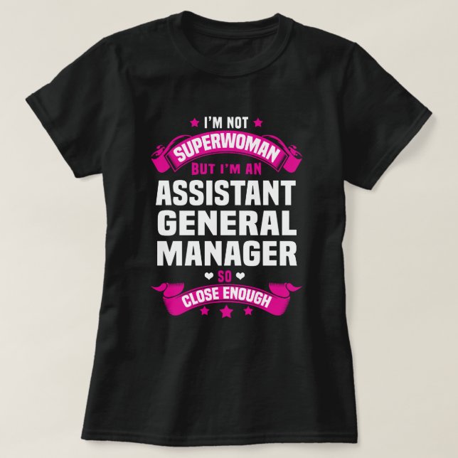Camiseta Gerenciador geral assistente (Frente do Design)