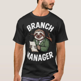 Camiseta Gerente de Agência Preguiça Engraçado