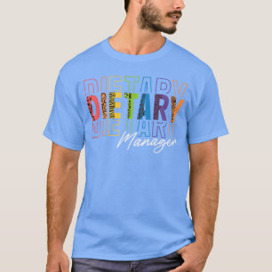 Camiseta Gerente de Alimentação Apreciação Garota leopardo