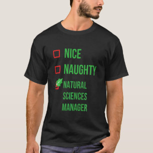 Camiseta Gerente de Ciências Naturais Pijama Divertido Nata