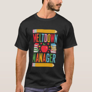 Camiseta Gerente de Colapso, Creche Escolar e Chá de Crianç