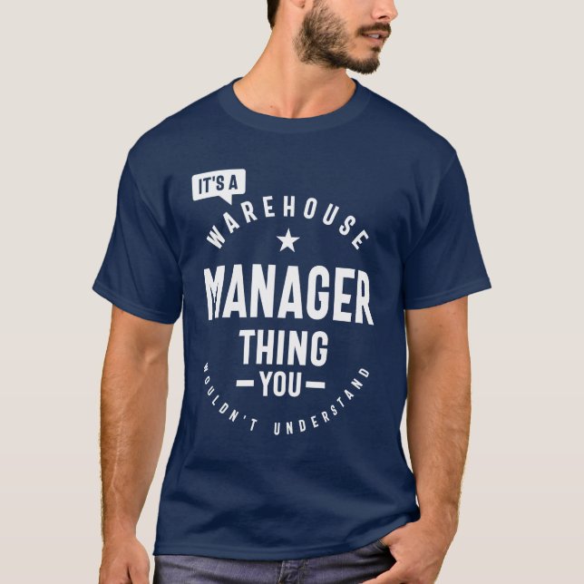 Camiseta Gerente de Depósito Oferece Profissão de Cargo Fun (Frente)