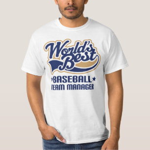Camiseta Gerente de equipa de beisebol dos mundos o melhor