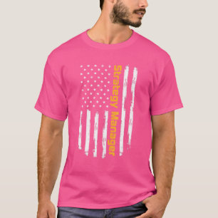 Camiseta Gerente de Estratégia Orgulhoso Carrer Vintage Ban