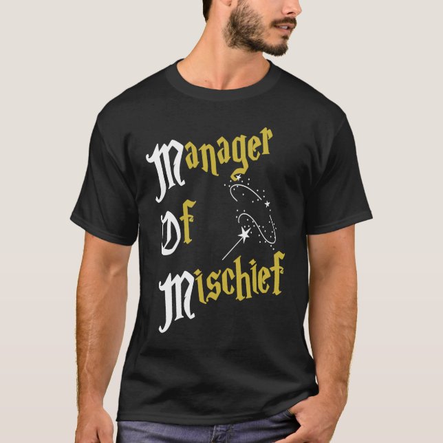 Camiseta Gerente de Maquinista Mágica Mal-Chefe M (Frente)
