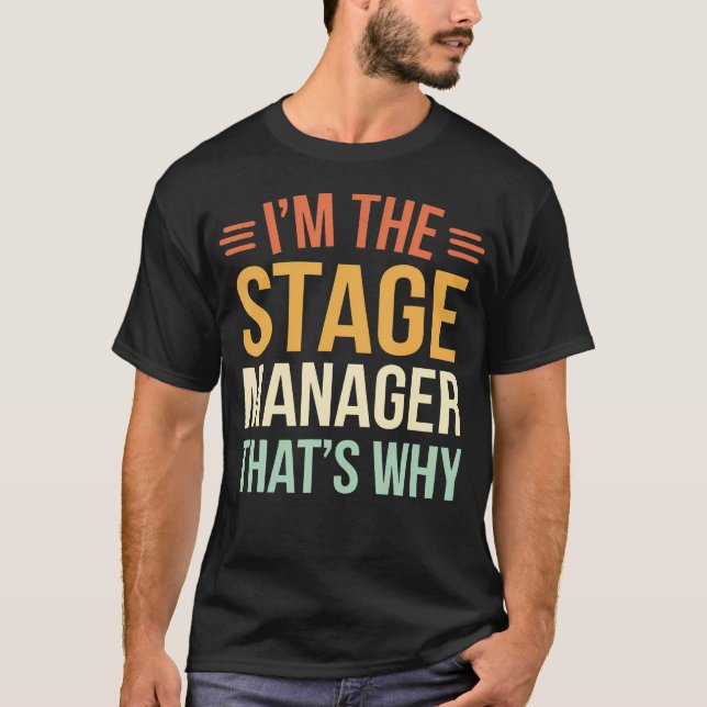 Camiseta Gerente de Palco de Teatro (Frente)