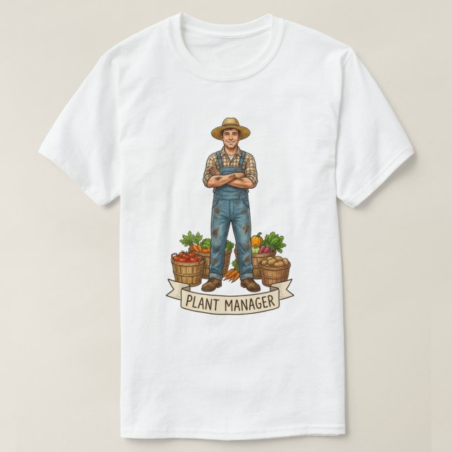 Camiseta Gerente de Plantas  (Frente do Design)