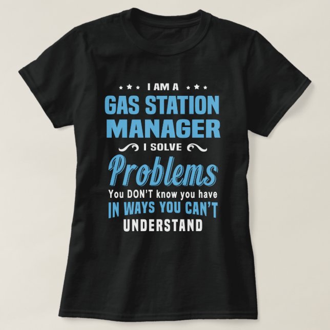 Camiseta Gerente de Posto de Gasolina (Frente do Design)
