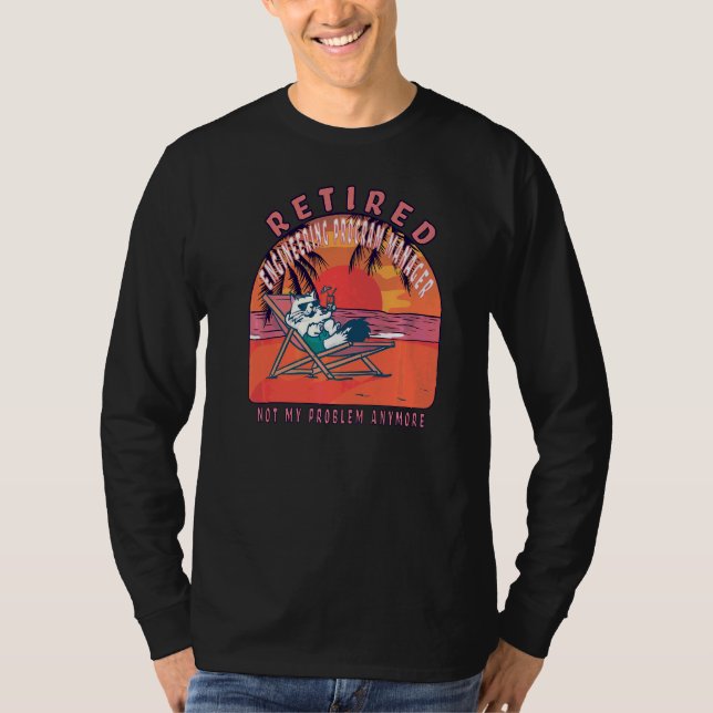 Camiseta Gerente de programa de engenharia aposentado Vinta (Frente)