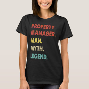 Camiseta Gerente de Propriedade Homem Mito Lenda 1