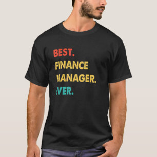 Camiseta Gerente financeiro Profissão Retro Melhor Mana de