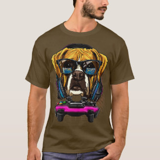Camiseta German Boxer Dog Computer Video Game Lover Gaming