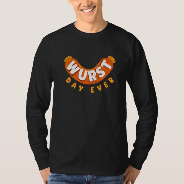 Camiseta German Germany German Flag Wurst Day Ever Pun   (Frente)