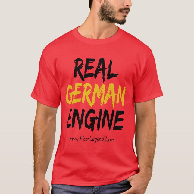 Camiseta German real Engine - World giro (Frente)