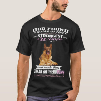 Camiseta german shepherd 015 Mãe Deus Encontrou Alguns Dos 