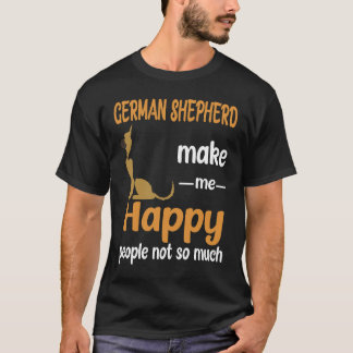 Camiseta german shepherd 20 Me Torna Pessoas Felizes Não Mu