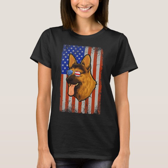 Camiseta German shepherd 4 De Julho (Frente)