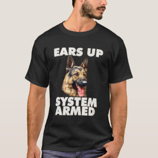 Camiseta German shepherd Alinha Sistema Armado Shephe Alemã