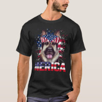 German shepherd Americano Flag Usa Patriótico Cão